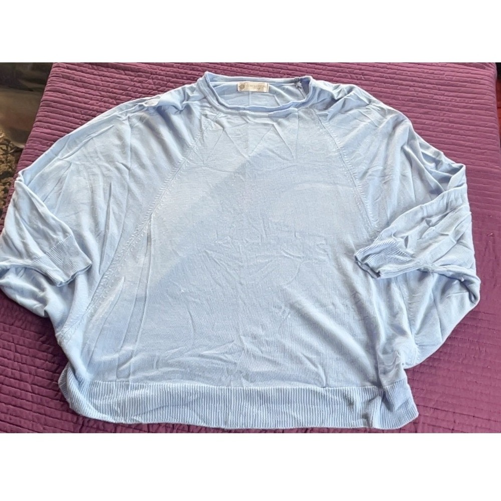 Cobblestone Living Women's‎ Light Blue Knit Top